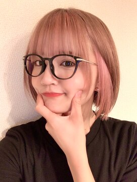 ロンドヴァリー 渋谷店(Lond vallee) 韓国風アンブレラカラーピンクベージュ