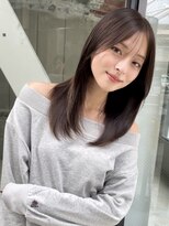 トイ(TOI)&nbsp;レイヤーカット/ケラチンストレート/シースルーバング