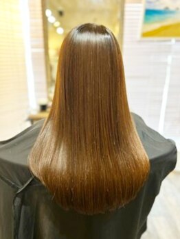 ルアナ(hair&make Luana)の写真/【相模大野駅北口1分】髪質改善トリートメント成分配合の縮毛矯正でクセやうねりを解消!ケアも同時にできる