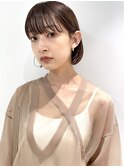 大人ボブ/アッシュカラー/簡単スタイリング/ボブ