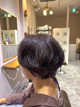 アンユヘアー 与野駅前店(unu.hair) 30代40代50代与野美容室/ショートレイヤースタイル/くせ髪生かし