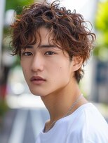 セプト 博多(SEPT.)&nbsp;ツイストスパイラルパーマ 束感 ツーブロック ブラウンカラー