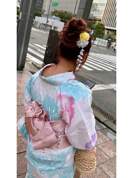 ヘアアレンジ 高めアップスタイル　南区 高宮 平尾 薬院 大橋 