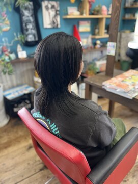 ナチュラルウルフ／乾かすだけでキマる大人ウルフ