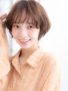 武蔵小杉/髪質改善/ココアベージュ×レイヤーパーマボブg