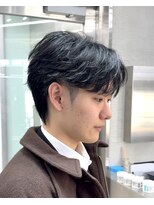 リベル(LIBER)&nbsp;センターパート/フェザーショート/ニュアンスパーマ/韓国風