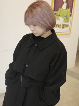 ウィム(wim) " ピンクベージュ "/デザインカラー/ハイトーンカラー/ピンク