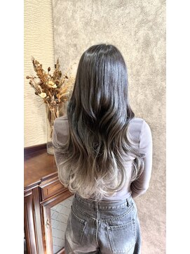 ジュラク(JURAKU) ブリーチ2~ 裾カラー スモーク×シルバー