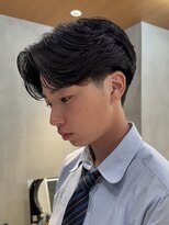 ニコトウキョウ 新宿(nico TOKYO) テーパーフェードニュアンスパーマ刈り上げセンターパートメンズ