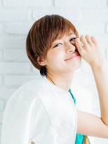 コボ(covo) スタイリッシュショート×アッシュブラウン×骨格にフィット