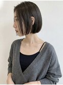 ナチュラルボブ前髪なしミニボブ20代30代40代50代ボブ