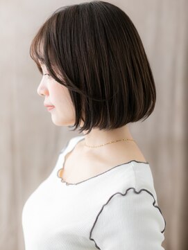 モッズヘア 越谷(mod's hair) ローライトカラーシースルー大人美人切りっぱなしボブ30代40代X