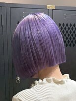 ヲタク(wotaku.)&nbsp;パープルカラータイトボブハイトーンブリーチケアブリーチボブ
