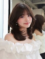 ジュイル ハラジュク(JEWIL HARAJUKU) ミディアムレイヤー 多幸感ヘア ヘーゼルベージュ