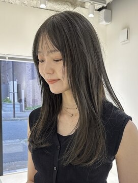 ニール 名古屋 伏見 丸の内(NEELU) ブリーチなしWカラーで作るオリーブグレージュ