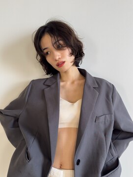 ヘアリゾートレガロ 瓢箪山店(Hair Resort regalo) 韓国ボブミニボブボブセミロング切りっぱなしボブベリーショート