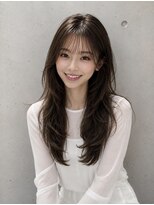 アンダーバーホワイト 阪神西宮店(_WHITE)&nbsp;大人可愛い韓国風ロングレイヤー