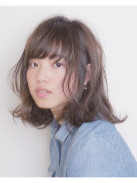 コッチ(kocchi.) 大人可愛いゆるふわボブミディ透明感アッシュグレージュ