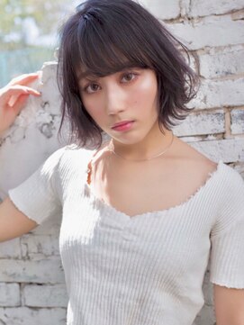 ロンドアベニール 北千住(Lond avenir) 【Lond avenir本田奈穂美】パープルアッシュ外ハネくびれボブ