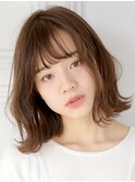 【奈良/富雄nao*c】ひし形シルエット切りっ放し外ハネミディー