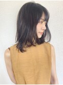 【エルサフィロ 肥後橋】暗髪　ミディアムレイヤー