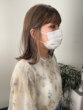 トレス(TRESS) インナーカラー　イヤリングカラー　ベージュカラー