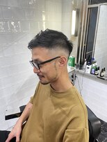 メリケンバーバーショップ フクオカ(MERICAN BARBERSHOP FUK)&nbsp;ツーブロックツイストパーマビジネスかき上げフェード467