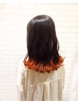 ブレンドバイハピネス(Blend by happiness) 裾グラデーションカラー×バレンシアオレンジカラー