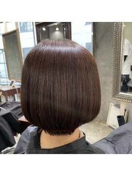 サロンドミルク 原宿(salon de MiLK) まとまる艶のボブ 美髪矯正