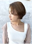 大人ショート かきあげバングスタイル