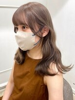 シーン(seen)&nbsp;【くびれヘア×ミルクティーグレージュ】前髪