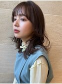 ミディアム/くびれレイヤー/レイヤーカット/顔周りカット/銀座
