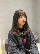 ジアン(GIEN) シャギーレイヤー/透明感カラー/オリーブベージュ@高岡