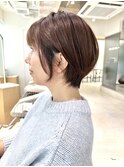大人可愛いショートヘア/ナチュラル/お洒落【丸みショート】