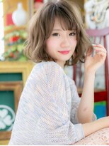 カバーヘア イヴ 戸頭店(COVER HAIR EVE)&nbsp;大人インナーカラー抜け感くせ毛風ボブパーマc5戸頭20代30代40代