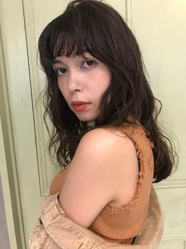 スラージュ 鶴見(soulage) ＼ゆるふわウェーブ／巻き髪風パーマ×ダークブラウン