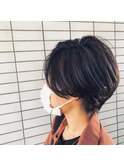 大人かわいいハンサムショート