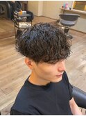 波巻きパーマ 京都メンズパーマ