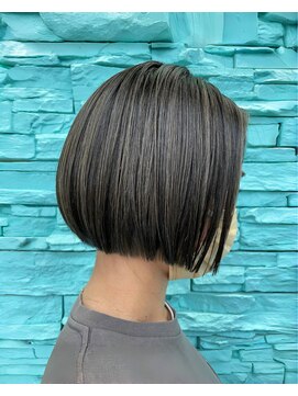 アース 上本町店(HAIR&MAKE EARTH) 大人可愛い大人美人くすみカラーアッシュグレーベージュボブ