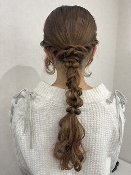 エルエスヘアー(LS HAIR) 大人編みおろしぽにー♪