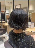 【暑がりさん必見！】刈り上げボブパーマスタイル