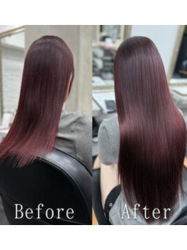 あるじゃんすー 千葉店 ダークチェリー#シールエクステ#韓国#暗めカラー#韓国#千葉