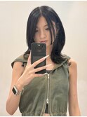 美シルエット×くびれセンターパート