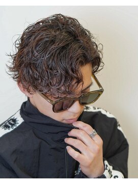 ビカム 名駅(become) 【サーフカールパーマ】メンズセンターパートコンマバング名古屋