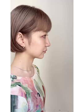 キルト(kilto.) 【kilto.富山】コンパクトボブ×透明感ベージュ/20代30代40代