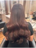 心斎橋/くびれヘア/シールエクステ/デザインカラー/ハイトーン