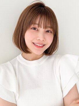 アグノス 青山(Agnos) 暗めカラーワンカール艶感美髪うる艶髪レイヤーカットモテ髪