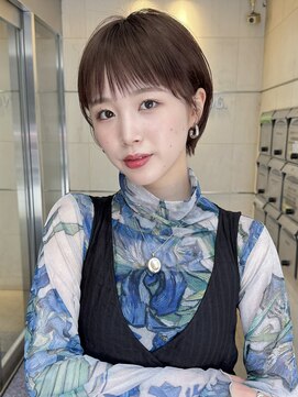 ガーデン 渋谷(GARDEN) 小顔大人ショートボブ暗めカラーミディアムデザインカラー