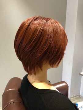 ベルビー(Belle Vie) レッドオレンジ×レイヤーショート