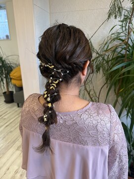 フゥカ 売市店(fuka) 【ふわふわアレンジ】編みおろしスタイル  八戸